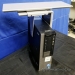 Silver Sliding CPU Sit Stand Under Desk Mount