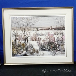 "Winter Scene" by Tinyan Chan Oil on Canvas 24" x 18"