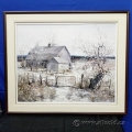 "Farmhouse in Winter" Oil On Canvas 30"x 24"