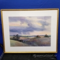 Prairie Rain Watercolor by J.C. Brager - Framed under Glass