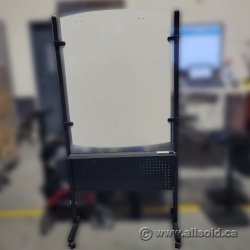 Rolling Whiteboard w/ Black Frame