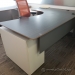 Espresso & White U/C Suite Office Desk w/ Dual Pedestal Storage