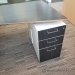 Espresso & White U/C Suite Office Desk w/ Dual Pedestal Storage