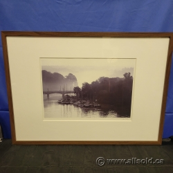 "Boats on Water" Framed Print under Glass