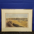 Pipeline East by Leonard Gibbs Framed Print under Glass
