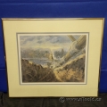 River Crossing by Daniel Izzard Framed Print under Glass