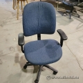 Blue Patterned Adjustable Office Task Chair