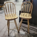 Two Brown 29" Tall Swivel Bar Stool Guest Chair