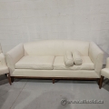 Cream and Peanut Couch & Two Armchair Set