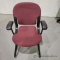 Red Herman Miller Equa Sleigh Base Guest Chair