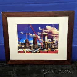 "Oil Refinery" Framed Print under Glass