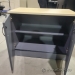 Blonde and Grey 2 Door Storage Cabinet, Locking