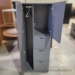 Grey 2 Door 3 Drawer Wardrobe Storage Tower Cabinet