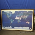 THE EARTH by WorldSat Framed Print