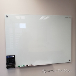 36" x 48" Quartet Frameless Glass Dry Erase Whiteboard