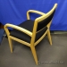 Krug Blake Maple Blonde Side Guest Chair with Black Fabric