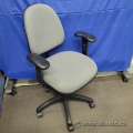 Haworth Grey Adjustable Office Task Chair with Seat Depth Slider