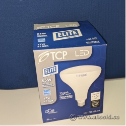 Set of 5 TCP LED Dimmable 17W 4100K BR40 Halogen Bulbs