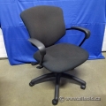 Black Mid-Back Office Task Chair w/ Fixed Arms Black Mid-Back Office Task Chair w/ Fixed Arms