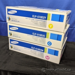 Set of Samsung CLP-510 Colour Toner; Magenta, Cyan, Yellow