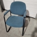 Teal-Green Side Reception Guest Chairs with Padded Arms
