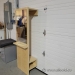 Wall Mounted Wardrobe w/ Shoe Cubby and Mirror