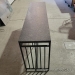 Rod-Iron/Steel Outdoor Table with Grey Granite Counter Top