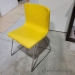 Ikea Bernhard Yellow Stacking Leather Guest Chair