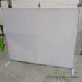 Grey Metal Cloth Partition Divider Wall Panel 60" x 50"
