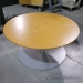 36in Simo Maple Round Side Coffee Table w/ Grey Base