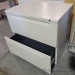 Herman Miller White 30" 2 Drawer Lateral File Cabinet, Locking