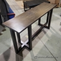 65in Dark Wood Hallway Sofa Table