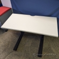 White Steelcase 42" x 24" Sit Stand Desk Table Surface