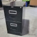 Staples Black 2 Drawer Vertical File Cabinet, Locking