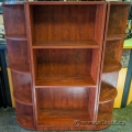 Mahogany Bookcase Set w/ Corner and Straight Bookshelves