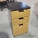 Herman Miller Maple 3 Drawer Pedestal File Cabinet, Locking