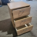 IKEA Goliat Blonde 3 Drawer Pedestal Rolling