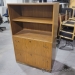 36" Oak 2 Drawer Lateral File Cabinet, Hutch with Adj. Shelf