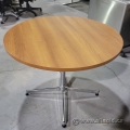 Sugar Maple Round Office Meeting Table 42 in