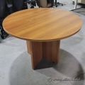 Sugar Maple Round Office Meeting Table 42 in