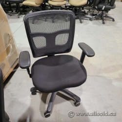 Black Mesh Back Office Task Chair w/ Adjustable Arms