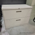 Beige 2 Drawer Lateral File Storage Cabinet