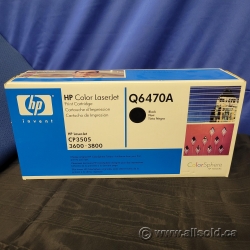 Hp 501A (Q6470A) Black Toner Cartridge NIB