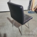 Leather Reception Guest Chair with Chrome Legs, No Arms