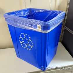 Blue Recycle Bin