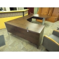 Espresso U/C Suite Desk w Bullet Run-Off