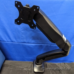 Black Adjustable Clamp-On Monitor Arm Stand