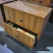 Walnut 2 Drawer Lateral File Cabinet, Locking