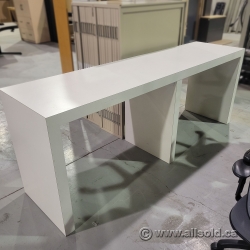 95" White Bistro Bar Counter Height Table