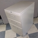 Beige 3 Drawer Under Desk Rolling File Storage Pedestal Cabinet